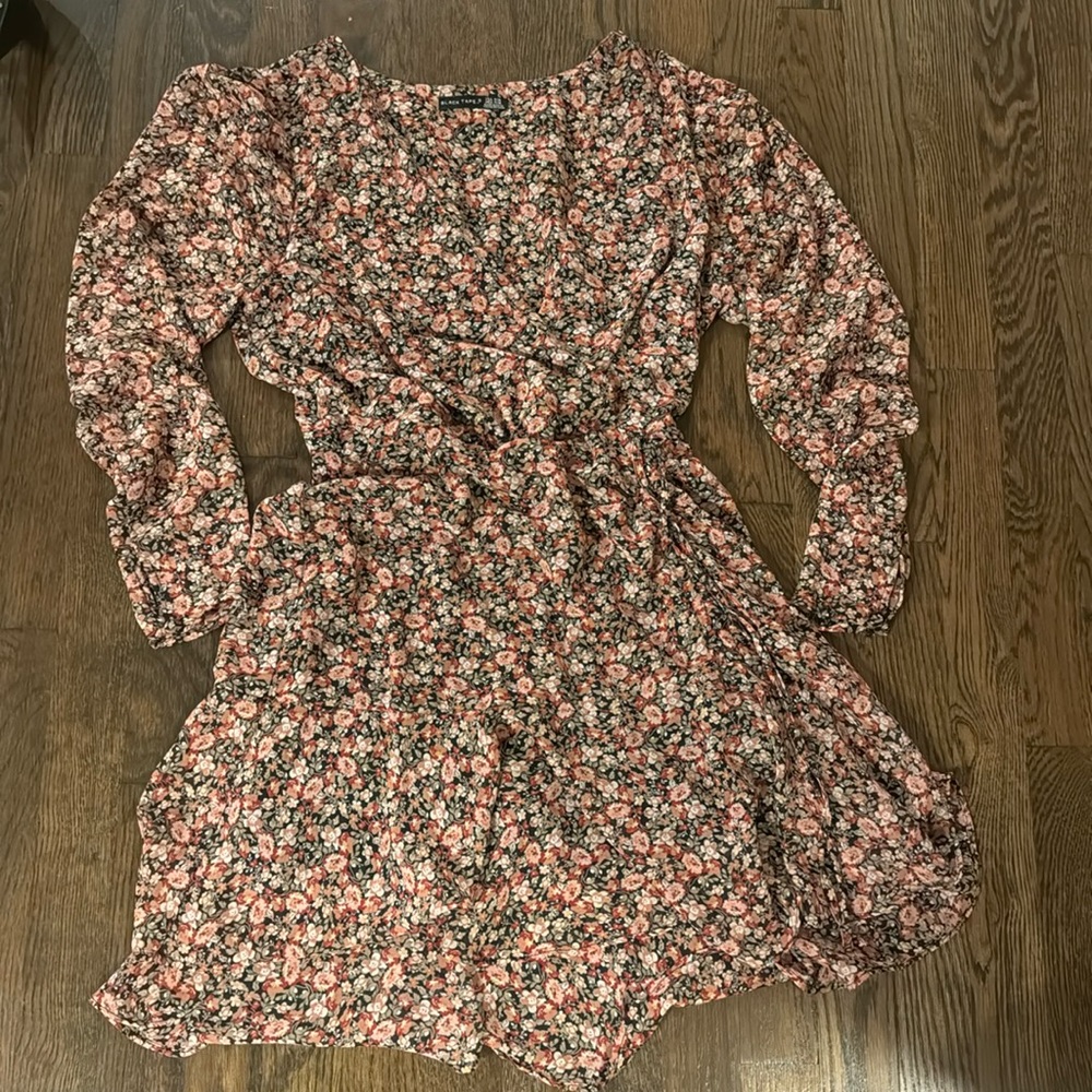 SPRING FLORAL LONG SLEEVE DRESS 🌸🌺